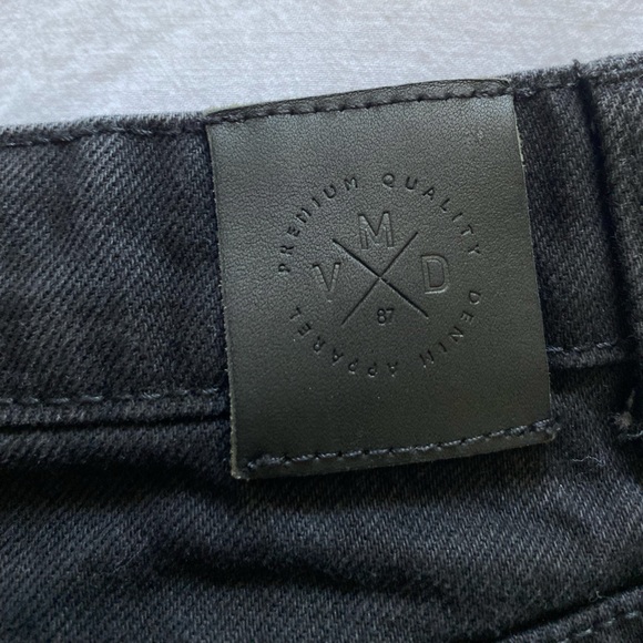 Vero moda Black denim miniskirt - Picture 3 of 4